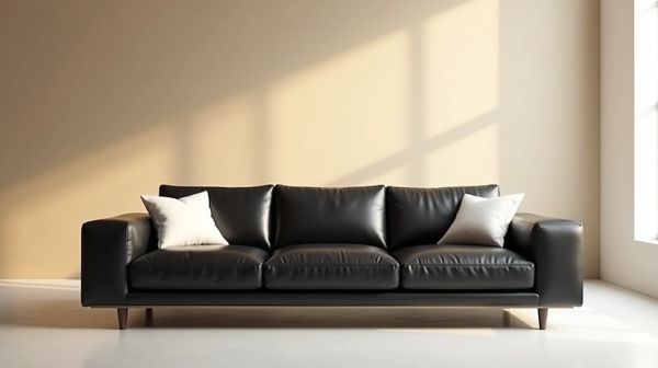Optez pour un bout de canapé noir au style moderne